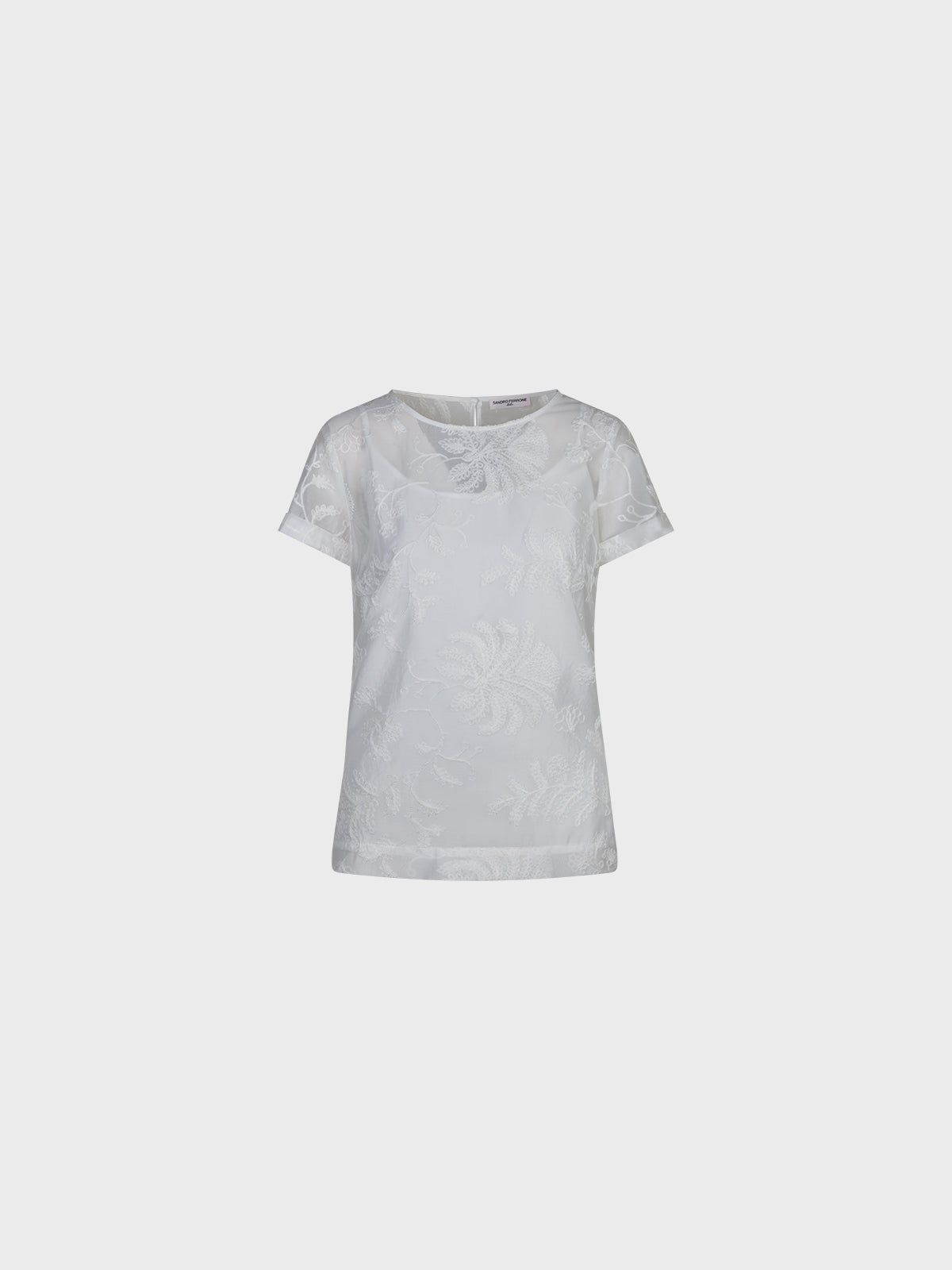 Lola T-shirt Girocollo con Ricami donna