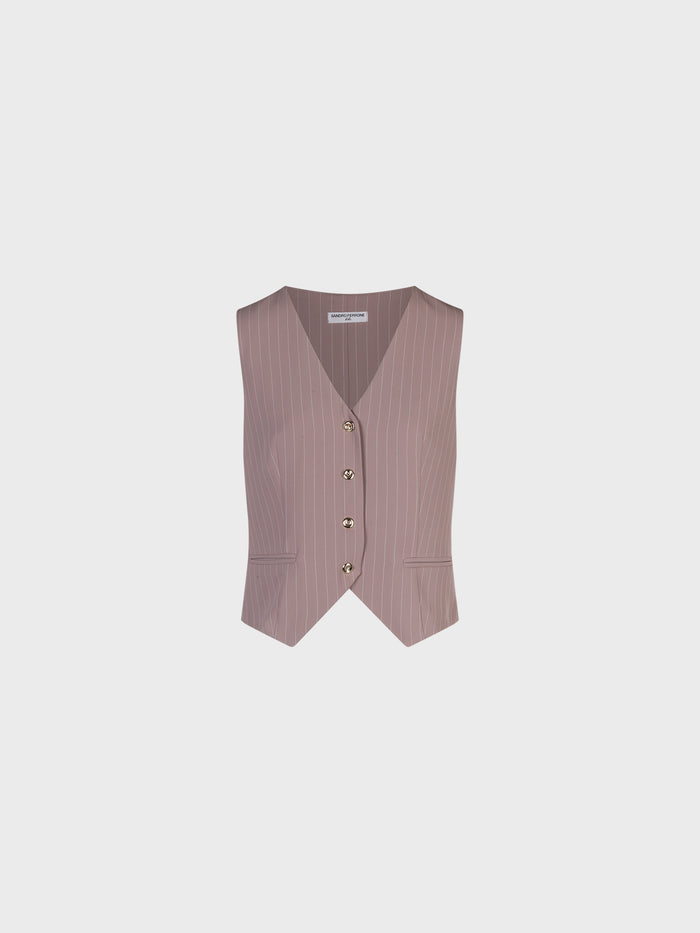 Lola Gilet Scollatura a V con Bottoni Frontali donna