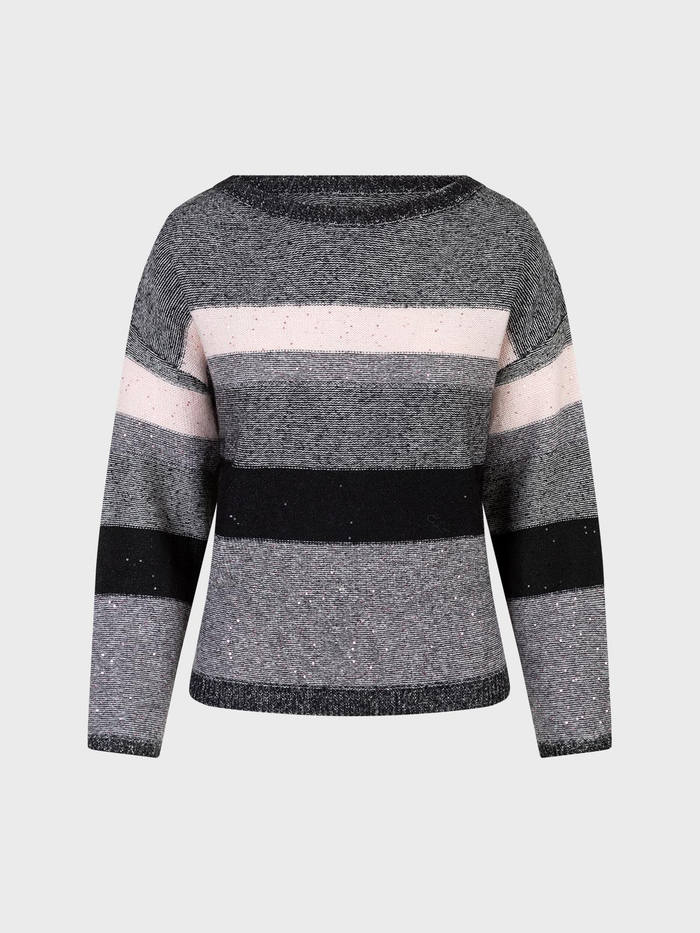 Lola Maglia scollo barca con ricami donna