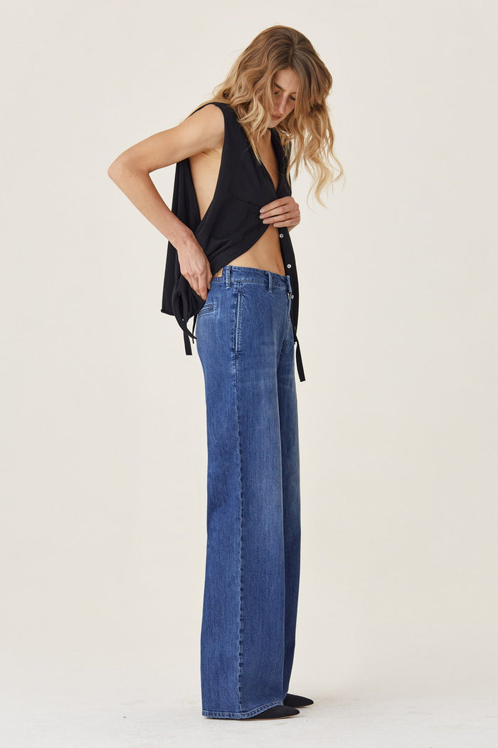 Dbsoul Jeans Beige a Gamba Larga