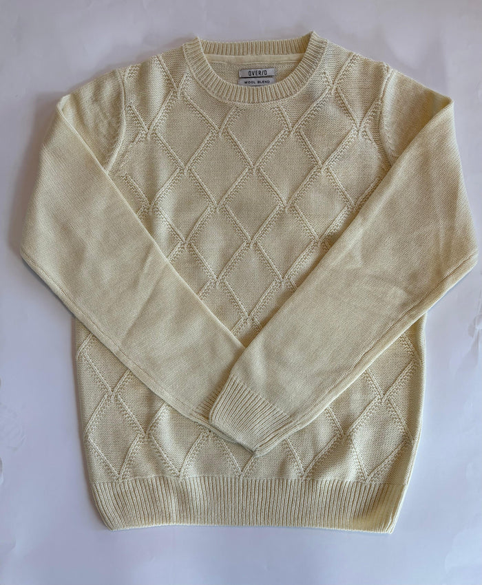 Over/d Maglia con motivo a rombi uomo