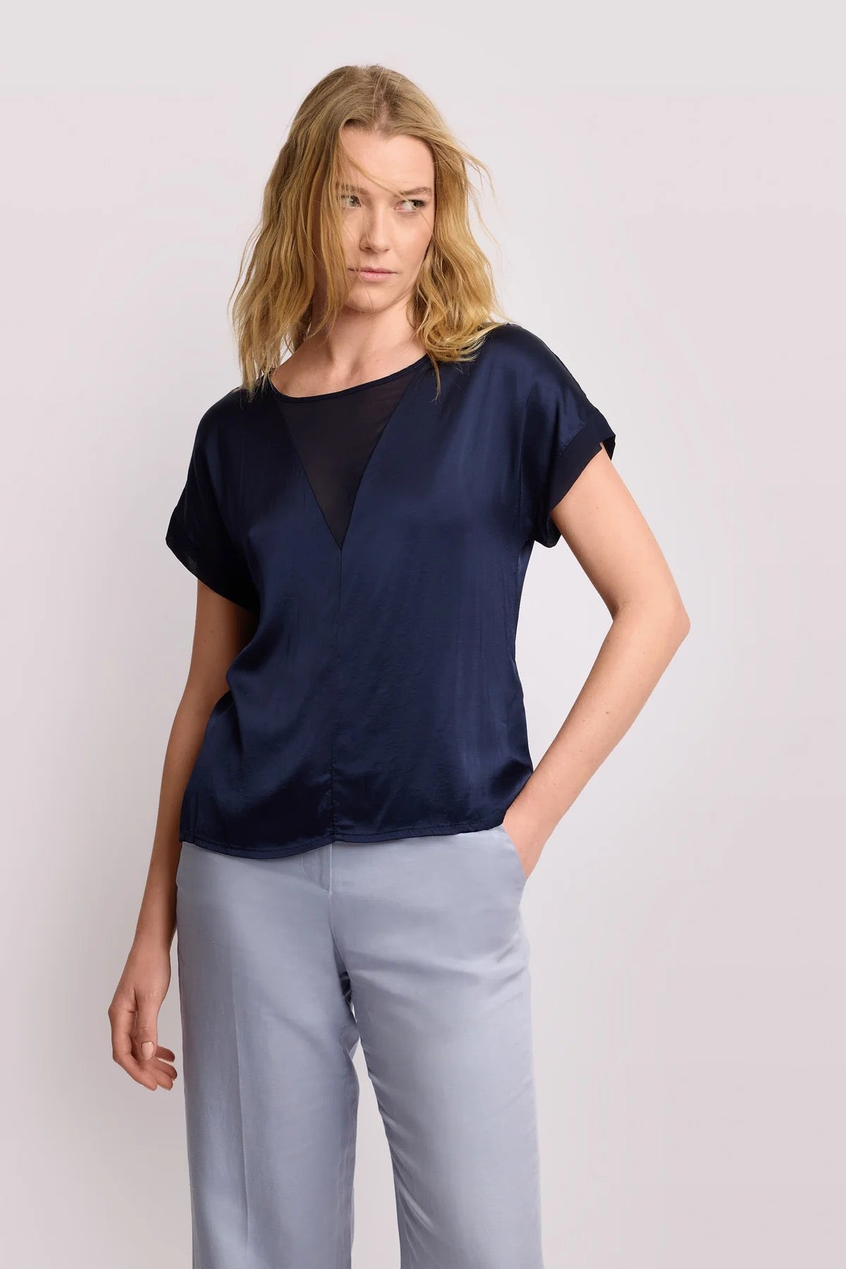 Kocca Blusa con Pannello Trasparente donna