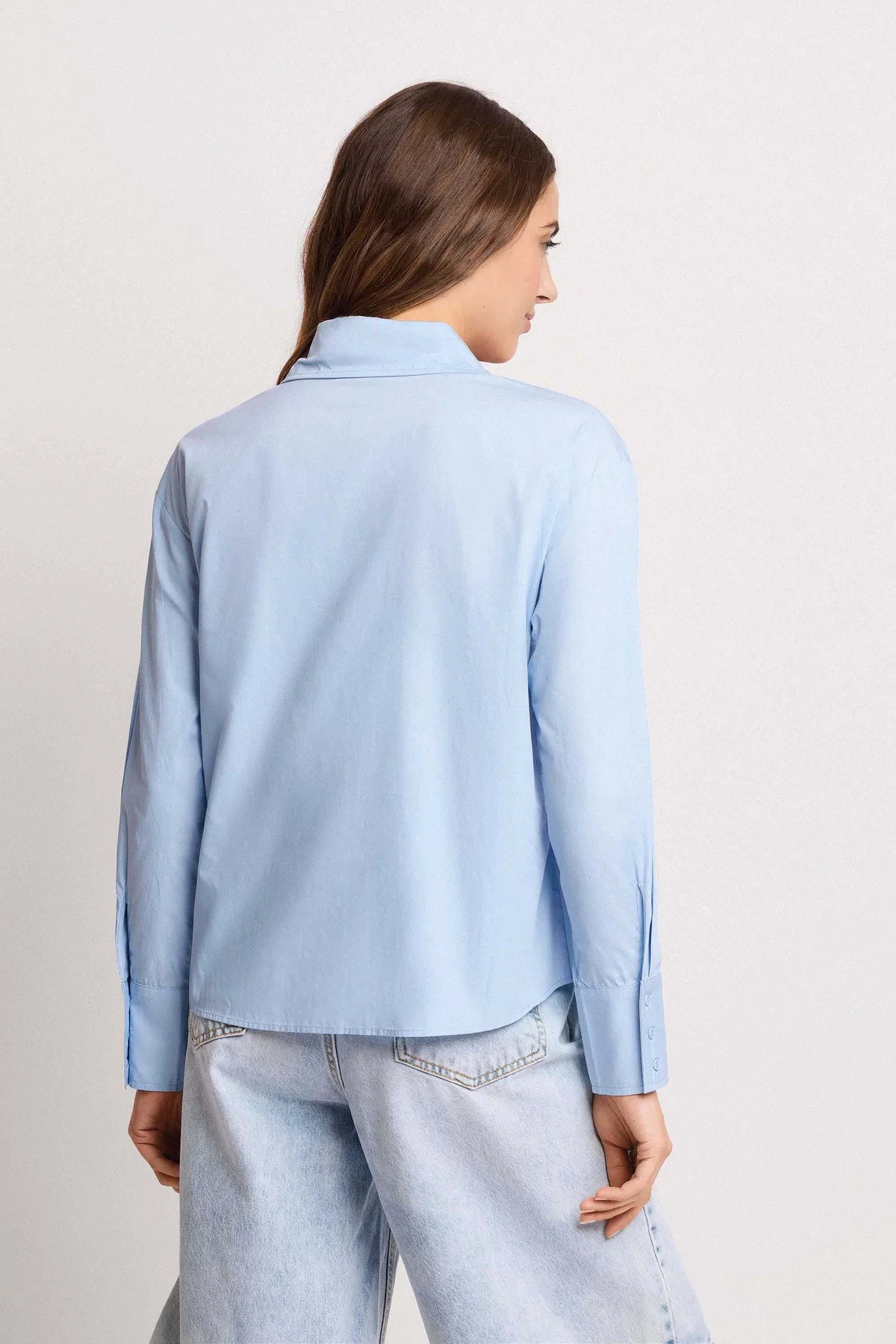 Camicia Tinta Unita con Collo Classico Godolia