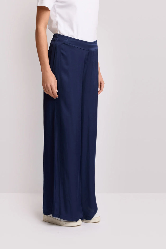 Pantaloni Wide Leg con Elastico in Vita Calador