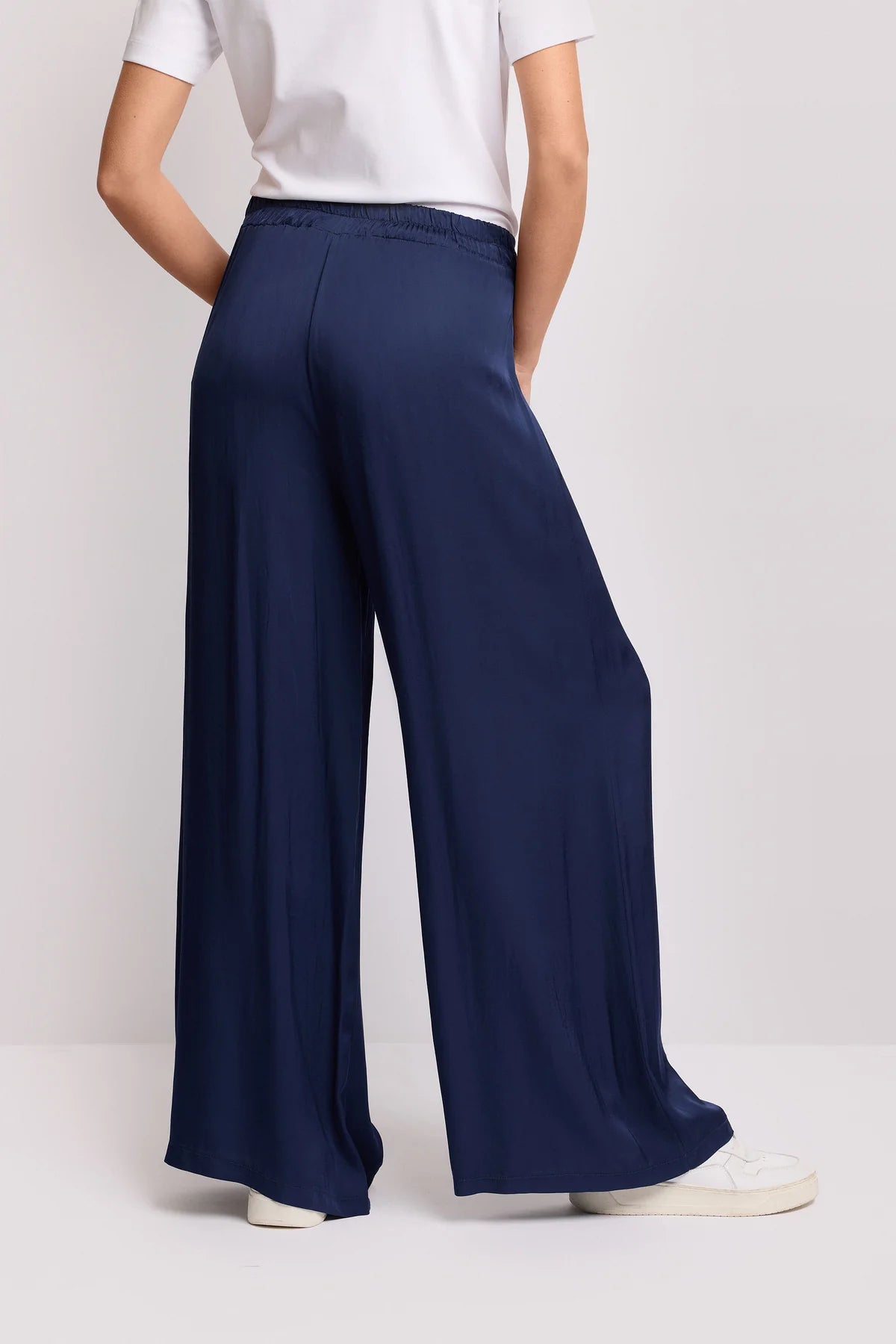 Pantaloni Wide Leg con Elastico in Vita Calador
