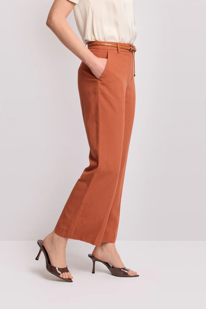 Pantaloni gamba dritta con Cintura Demetrio