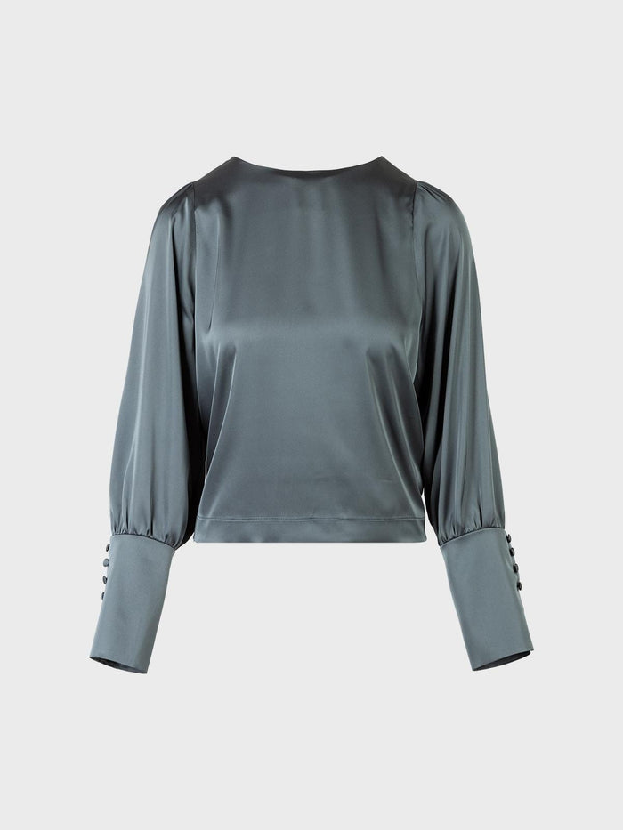 Sandro ferrone Maglia satinata con maniche ampie donna