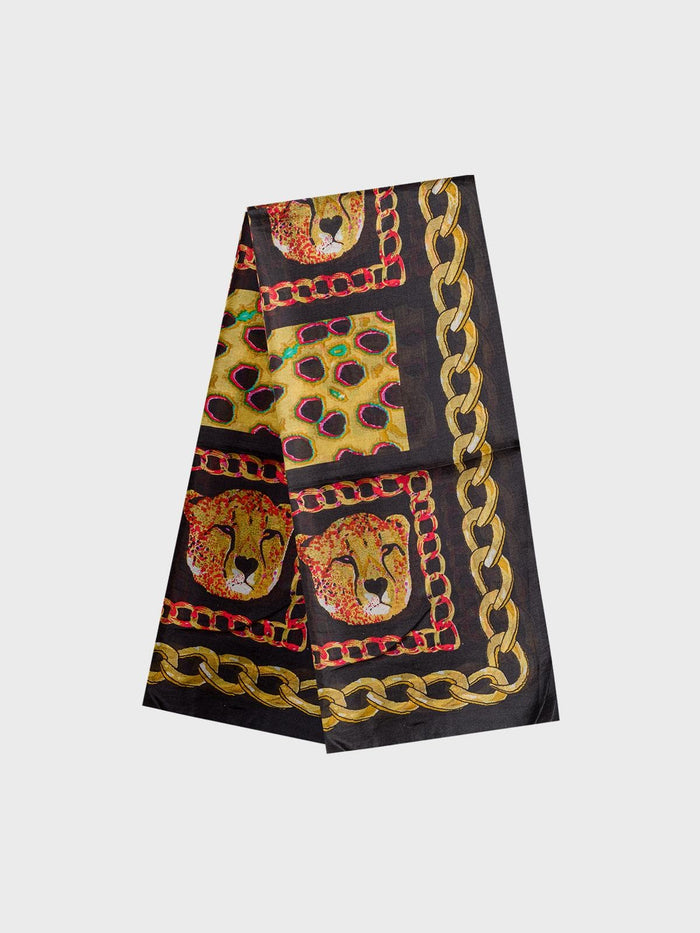 Sandro ferrone Sciarpa con stampa animalier donna