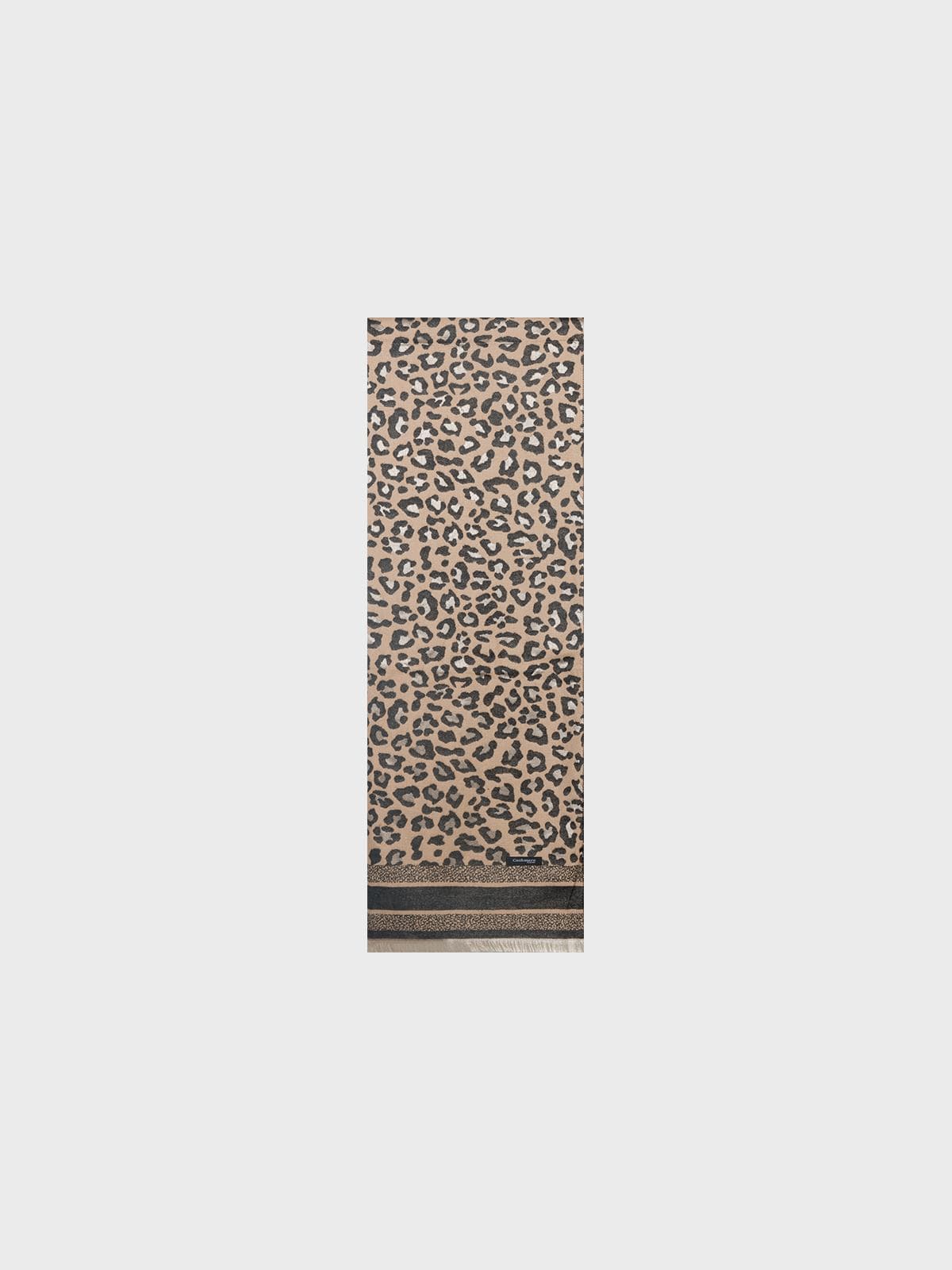 Sandro ferrone Sciarpa leopardata con frange donna