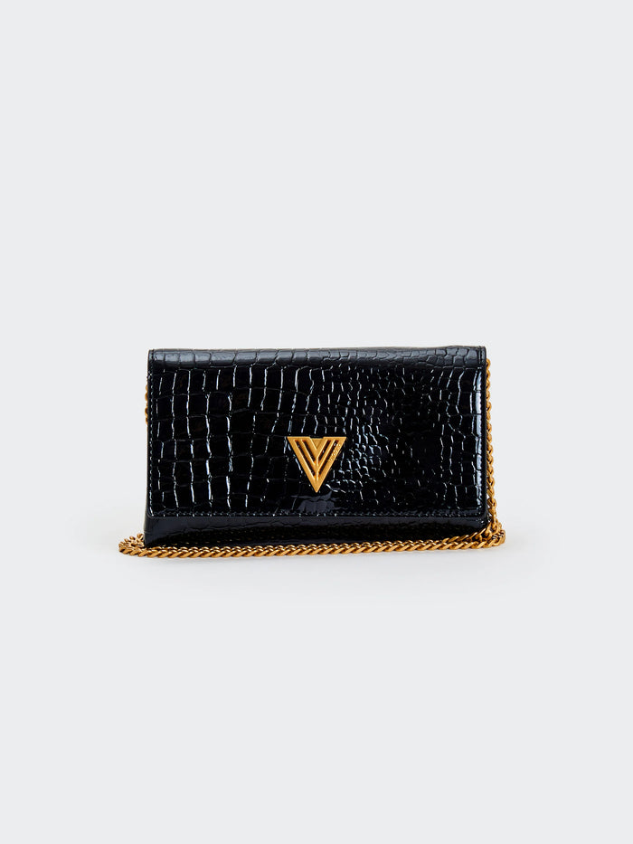 Borsa a tracolla in ecopelle Shibuja nero