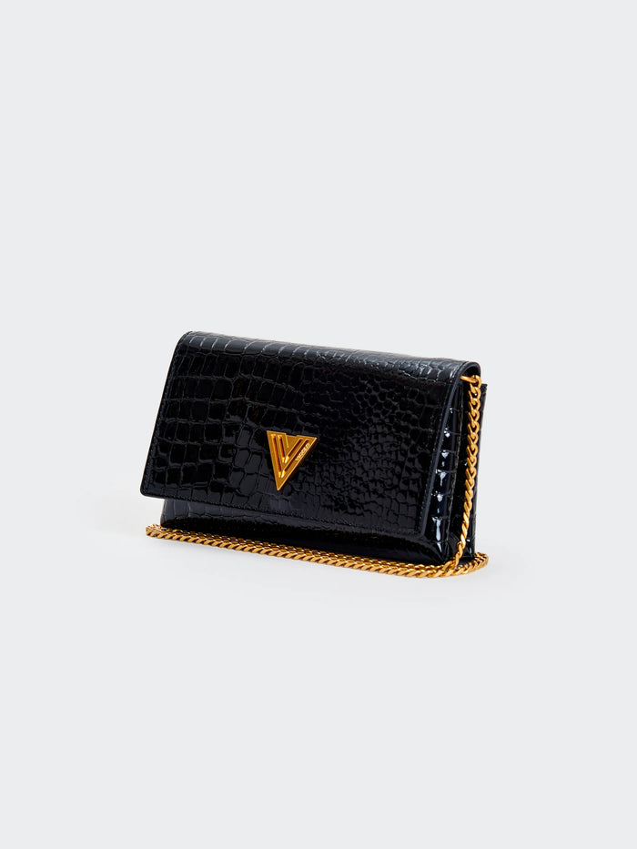 Borsa a tracolla in ecopelle Shibuja nero