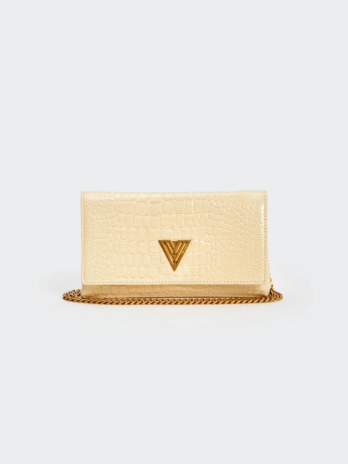 Borsa a tracolla in ecopelle Shibuja ocra