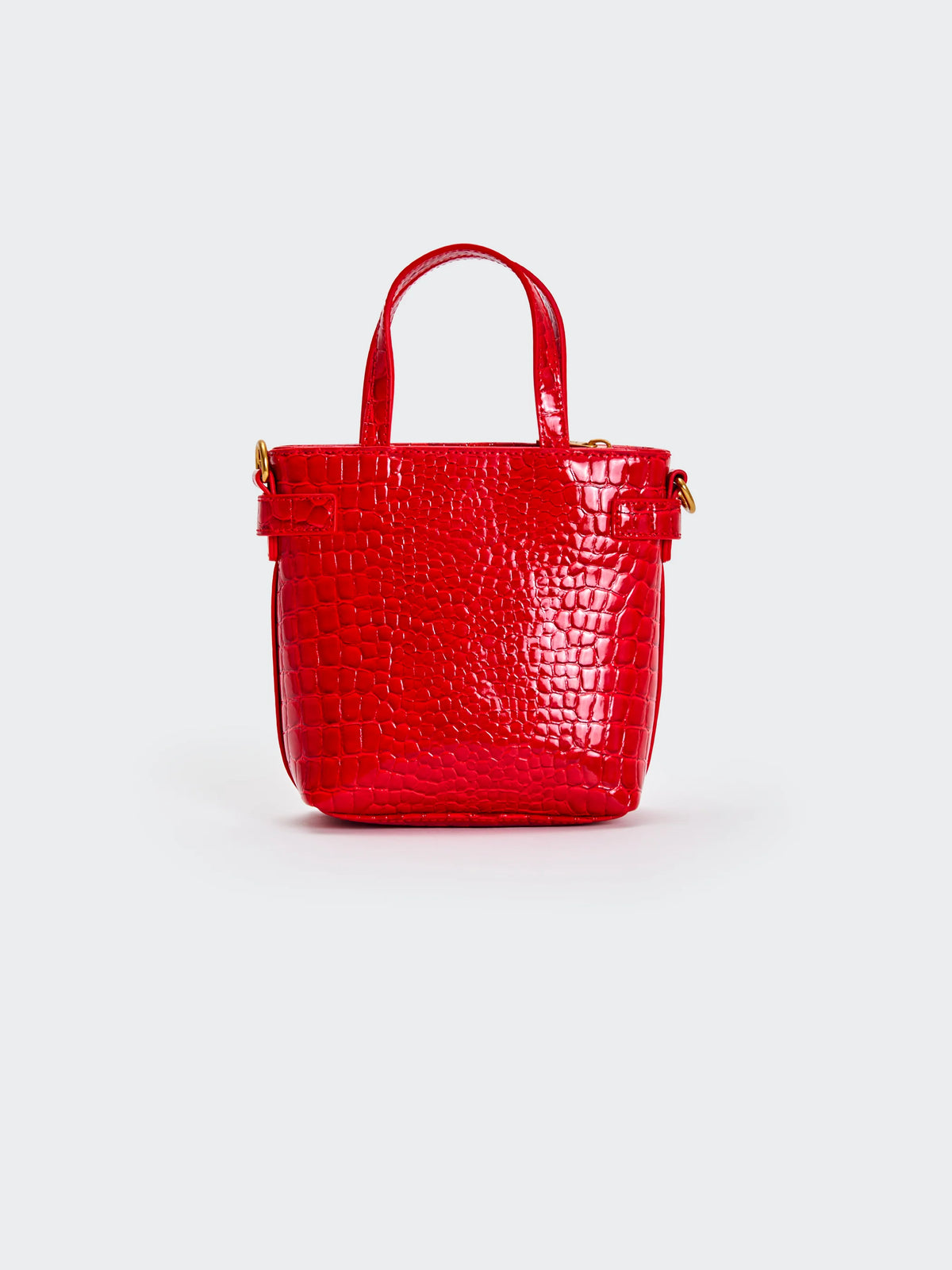 Borsa a tracolla in ecopelle Beltie Bucket Amarena