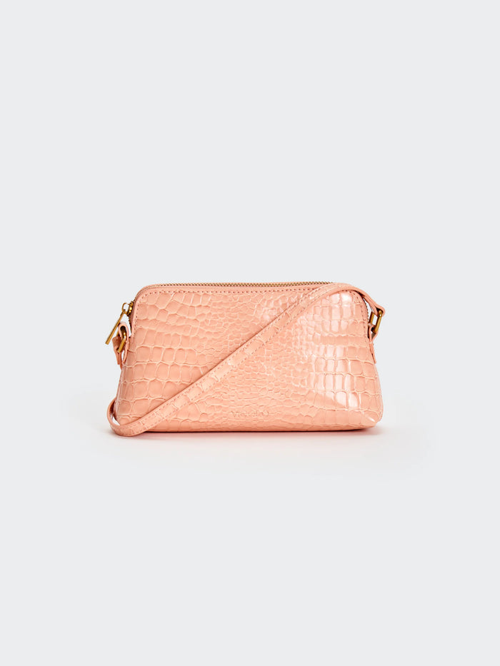 Borsa a tracolla in ecopelle essential Coco Rosa Cipria