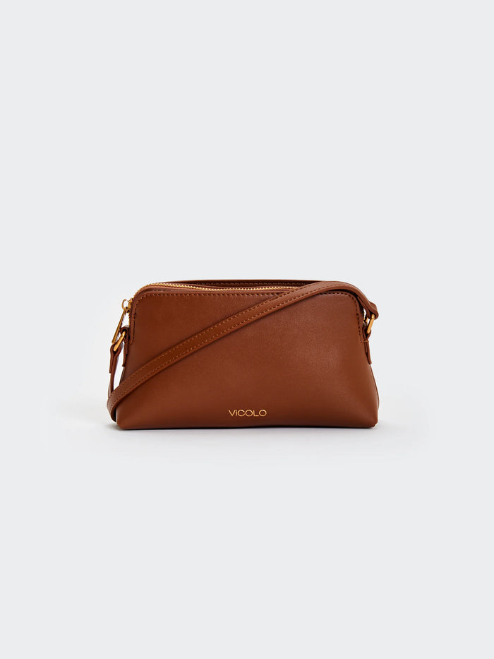 Borsa a tracolla in ecopelle Essential Fondente