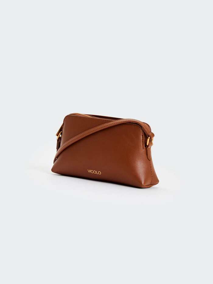 Borsa a tracolla in ecopelle Essential Fondente