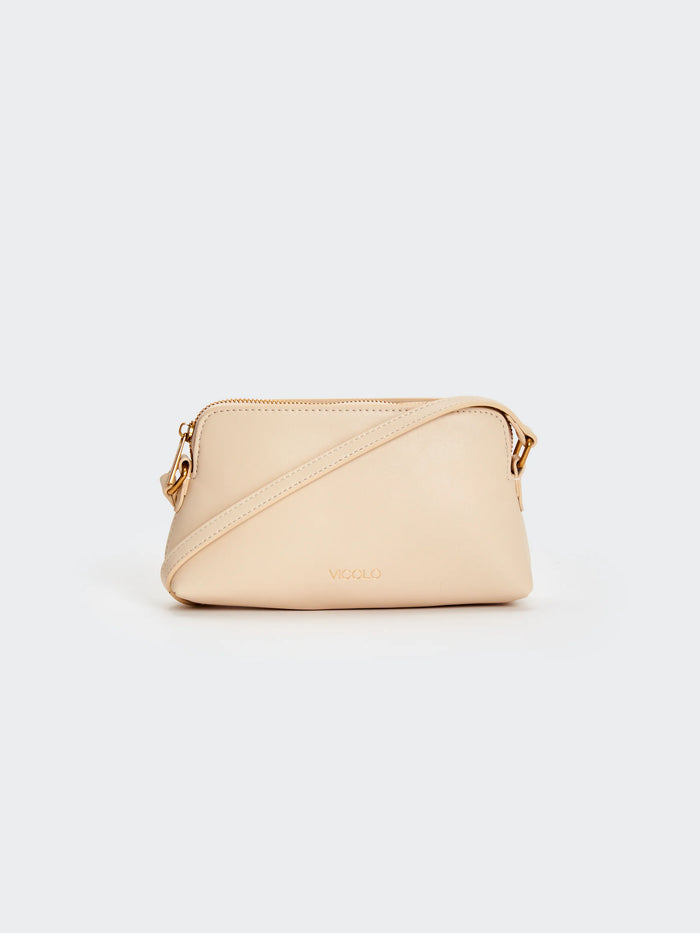 Borsa a tracolla in ecopelle Essential Mandorla