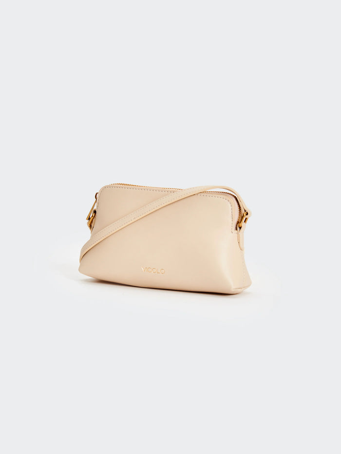 Borsa a tracolla in ecopelle Essential Mandorla
