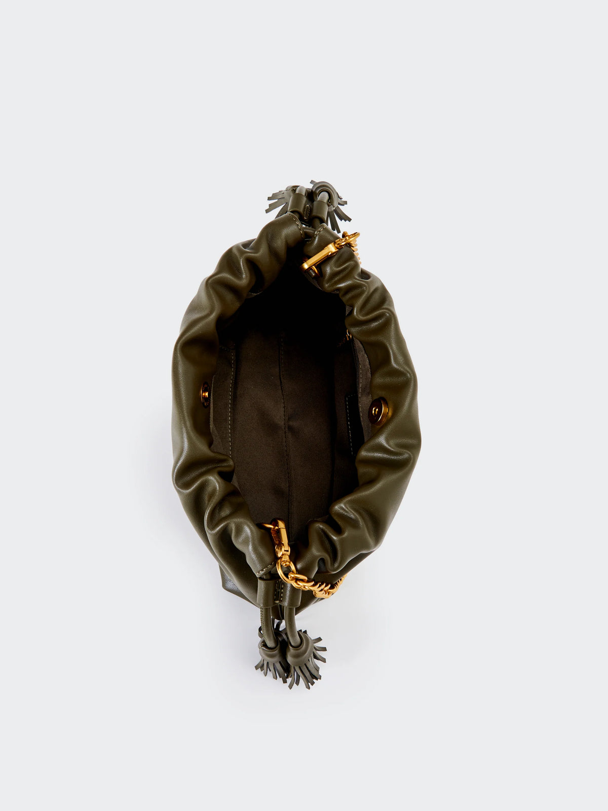 Borsa a spalla Tassel bag small militare