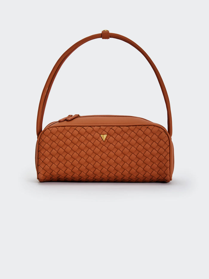 Borsa a spalla Hicari Tabacco