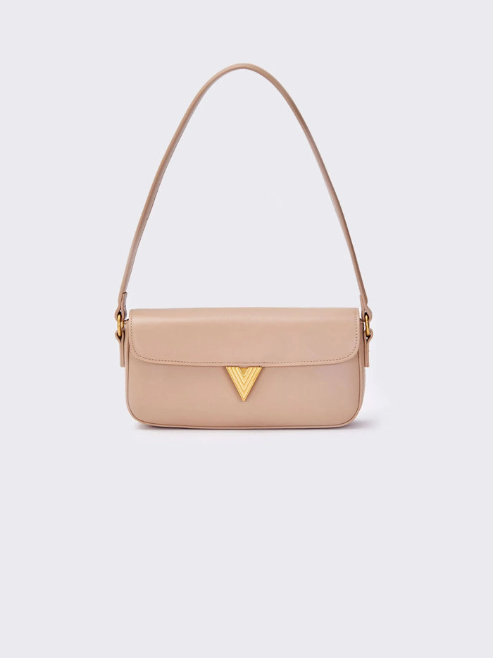 Vicolo Borsa Pencil a Spalla in Ecopelle Beige VB0035