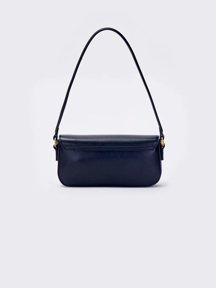 Vicolo Borsa Pencil a Spalla in Ecopelle Nero VB0035